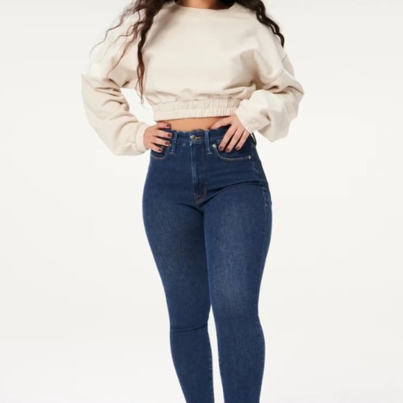 NWT - Good American Always Fits Good Waist, Size 6-12, Blue 821 - Picture 5 of 5